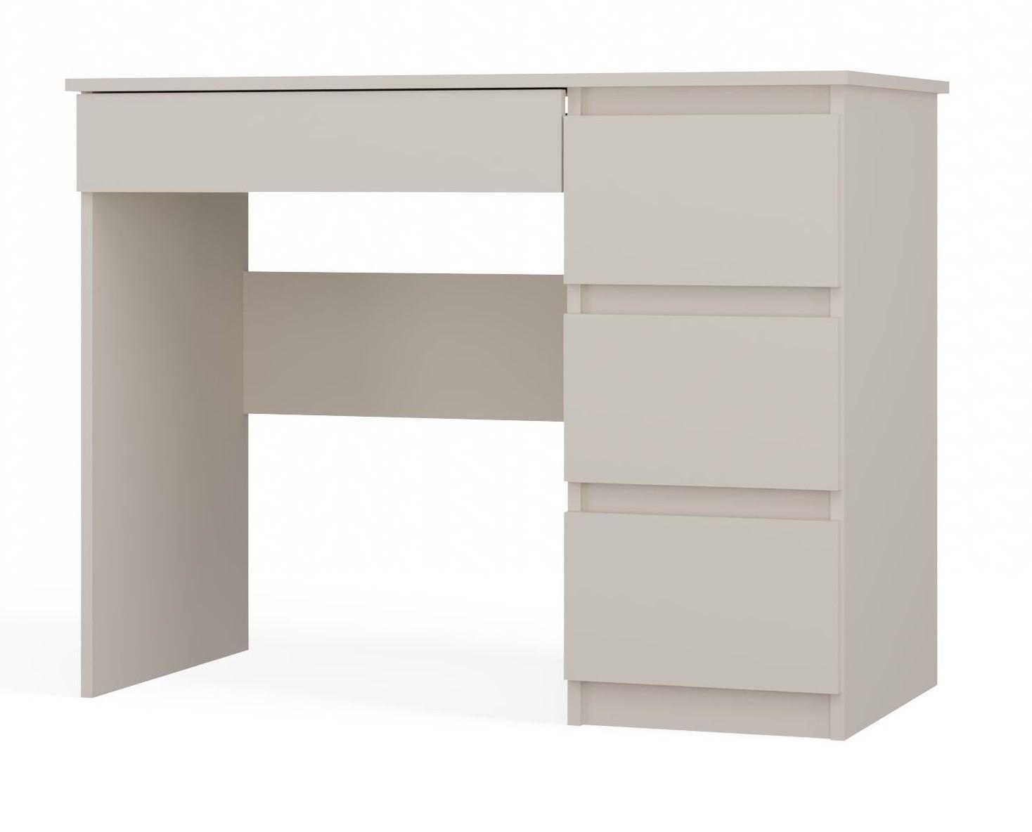 Biurko MIJAS 98x51x76 cm funkcjonalne z szufladami do biura pokoju dziecka prawe beżowy kaszmir nr. 1