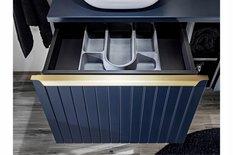 Szafka pod umywalkę 80 cm SANTA FE DEEP BLUE szuflady do łazienki  - Miniaturka zdjęcia nr 9