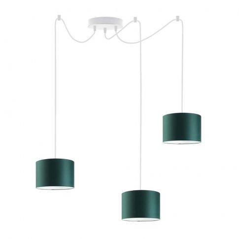 Lampa wisząca WAIKIKI W3 200x17,5x12 cm do salonu z regulacją zieleń butelkowa nr. 1