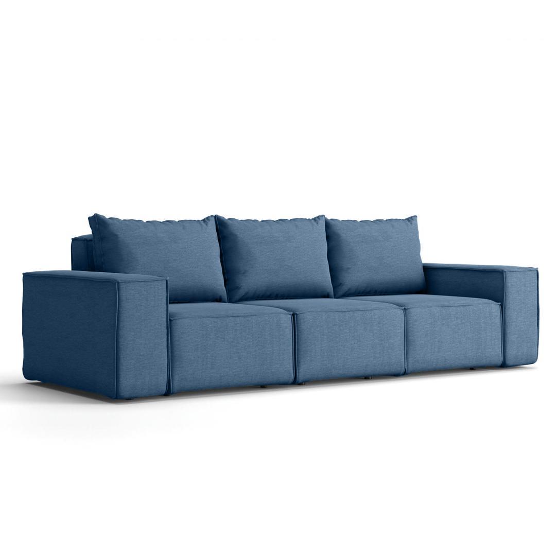 Sofa 3 osobowa ogrodowa niebieska 245x88x73 cm 0 Full Screen