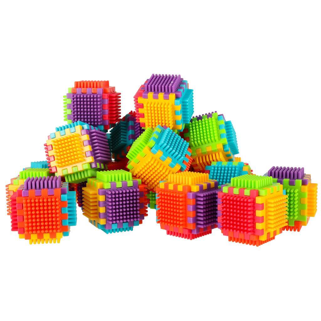 Klocki konstrukcyjne kreatywne wafle jeżyki układanka kolorowa dla dzieci 140szt 12 Full Screen