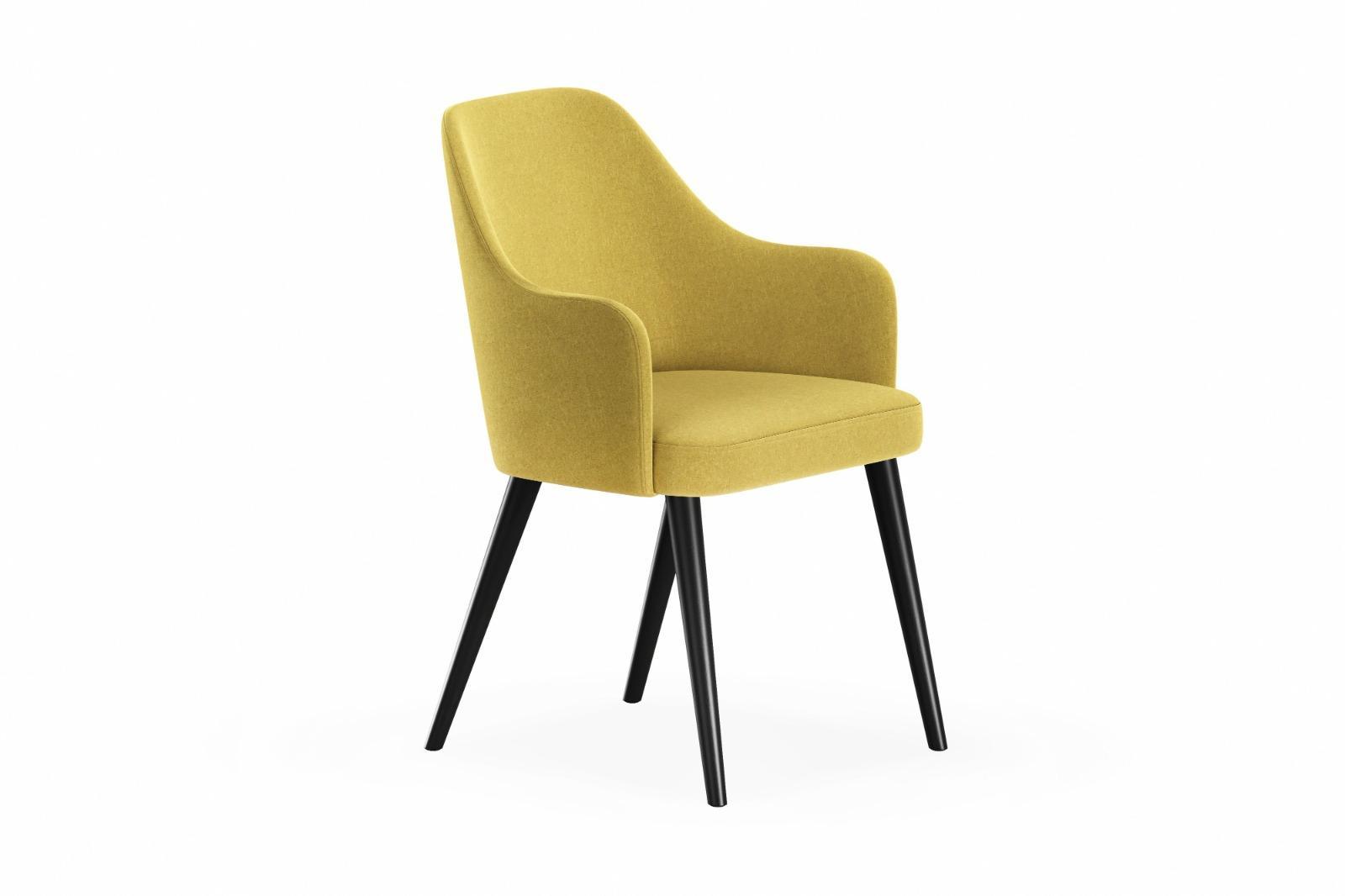 Krzesło PREMIUM KR-9 47x55x85 cm DELUXE 19 do jadalni żółty nr. 3