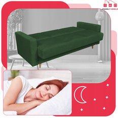 Zestaw wypoczynkowy Rene kanapa i fotele zielone - Miniaturka zdjęcia nr 9
