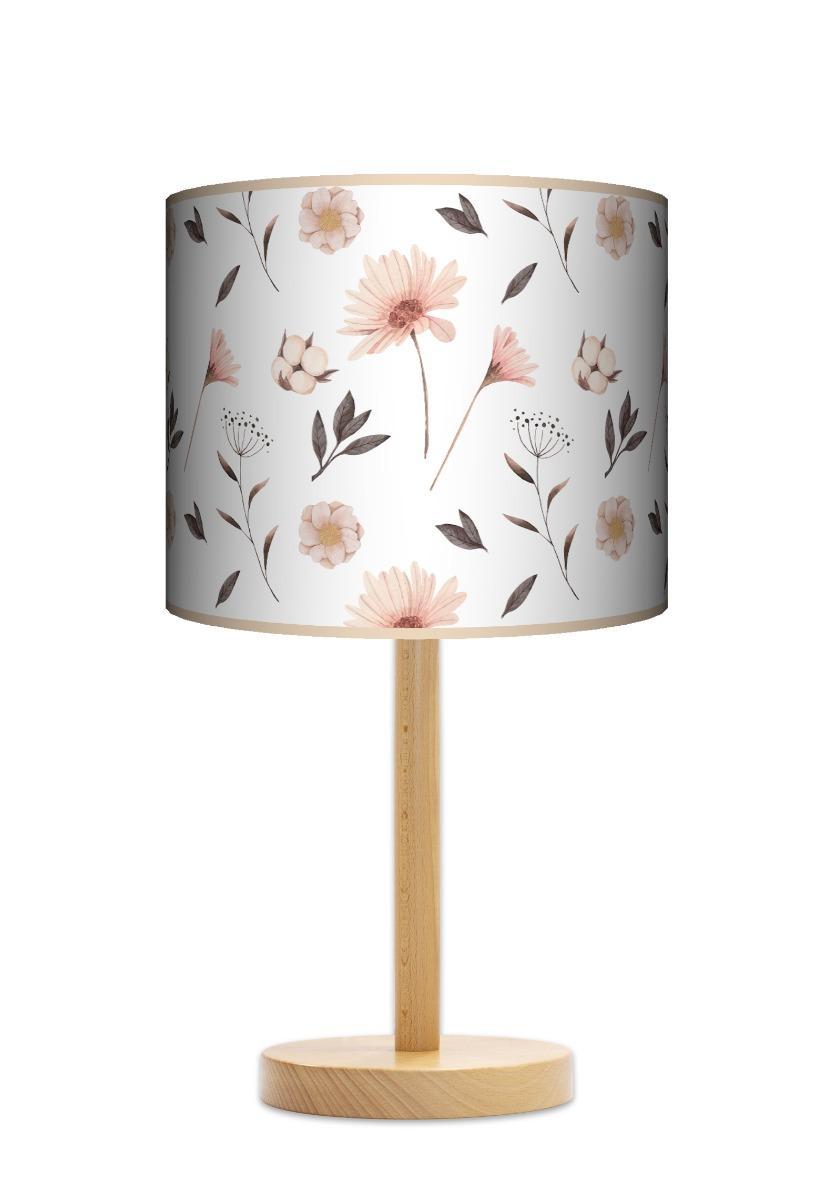 Lampa stołowa duża - Pastelowe kwiatki  nr. 3