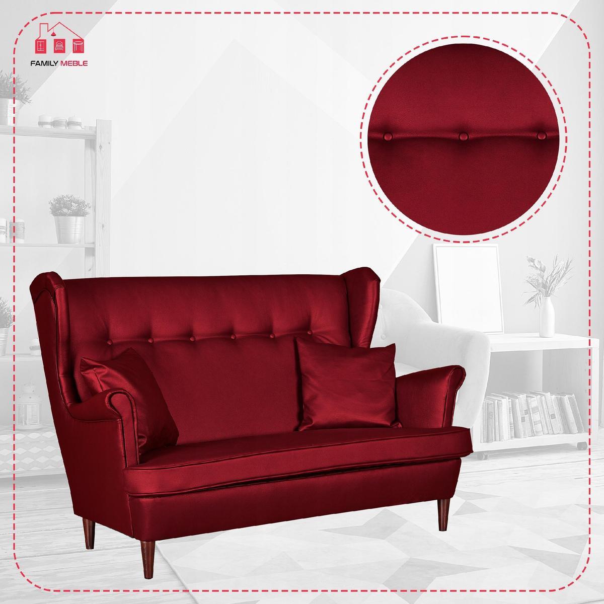 Zestaw wypoczynkowy eko skóra sofa + 2 fotele 3 Full Screen
