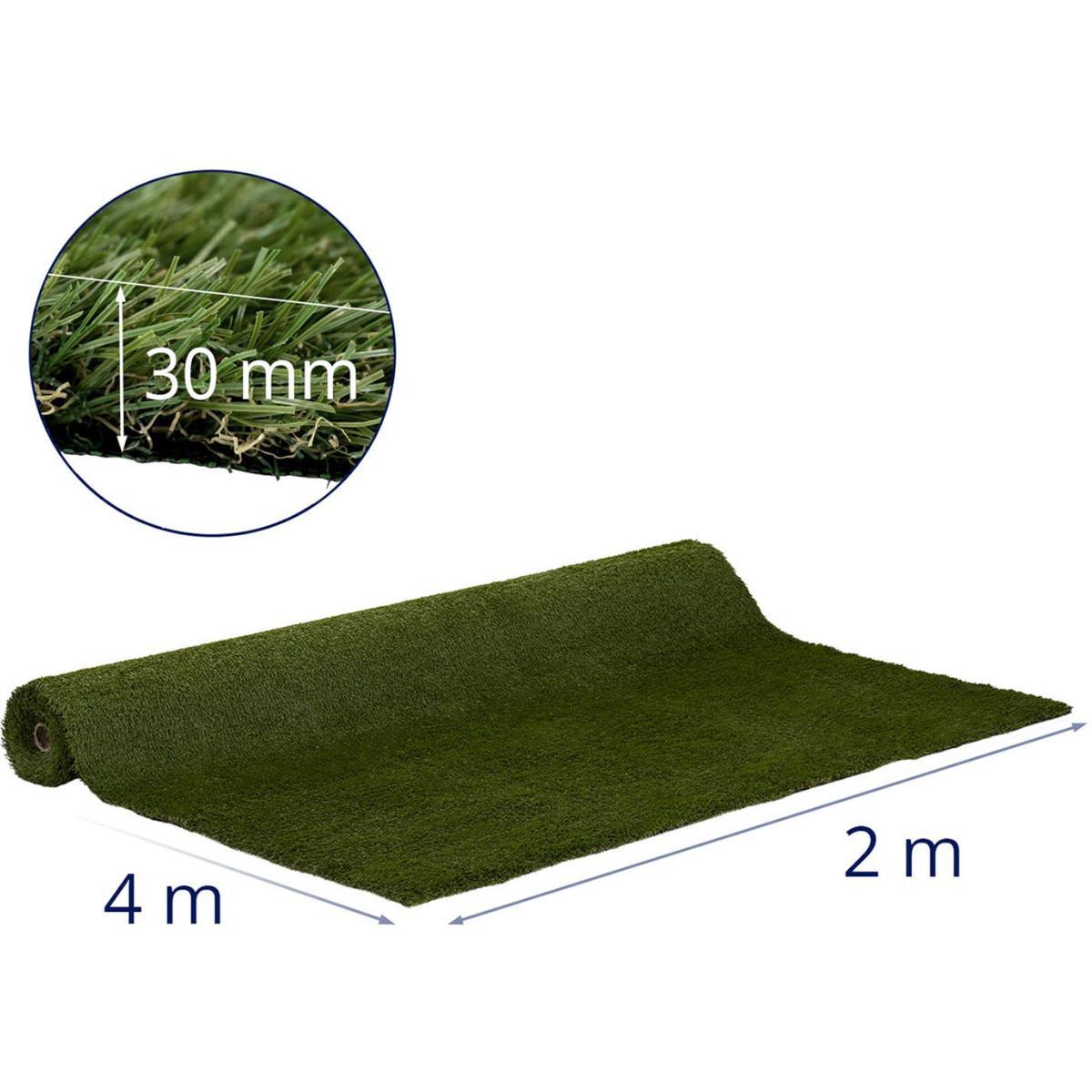 Sztuczna trawa na taras balkon miękka 30 mm 20/10 cm 200 x 400 cm nr. 6