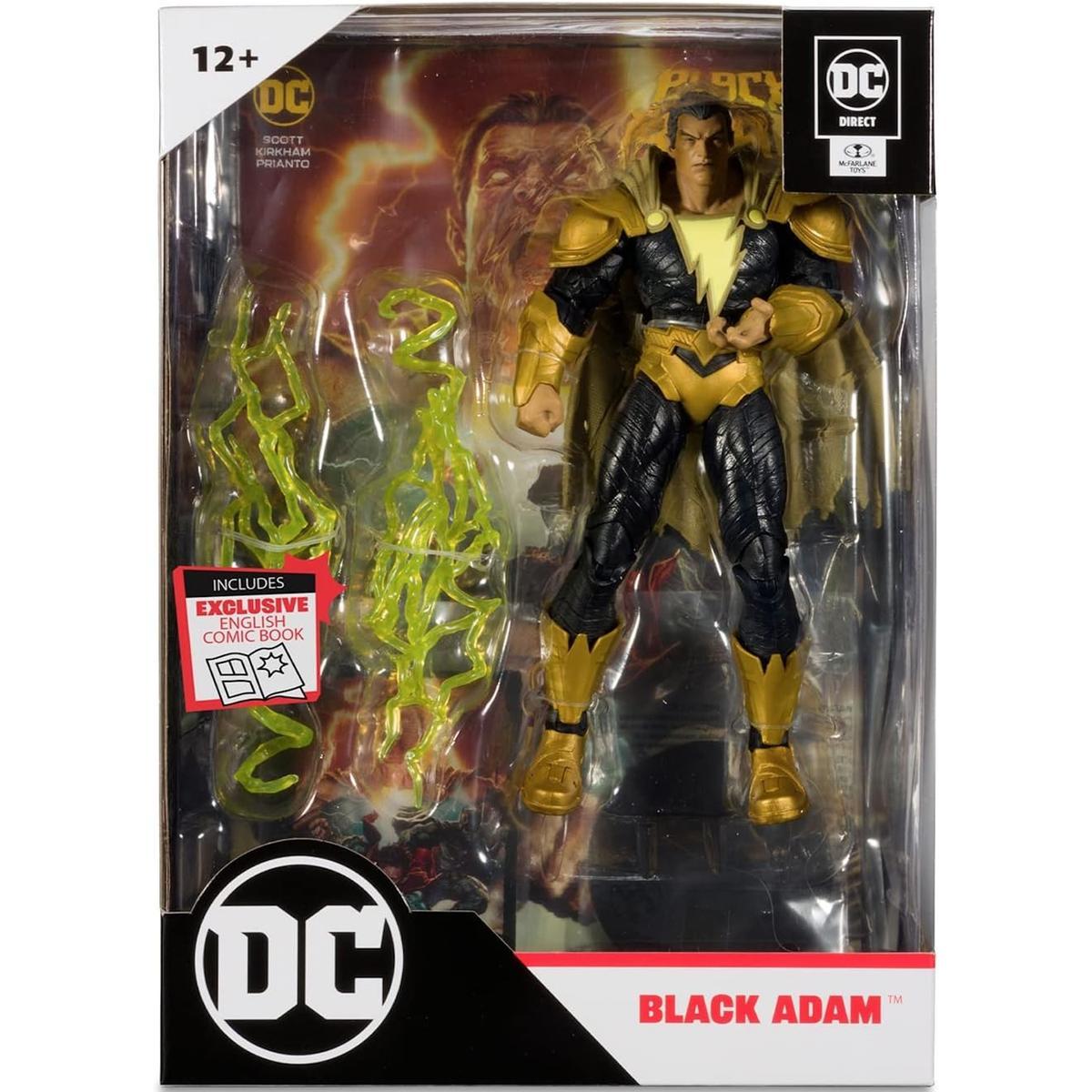 Oryginalna ruchoma figurka Black Adam DC multiverse + komiks 19 cm 1 Full Screen