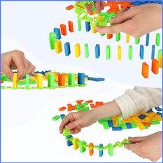 Samolot wyrzutnia napędzana domino gra edukacyjna domino zestaw klocki 2x samolot schody kula - Miniaturka zdjęcia nr 2