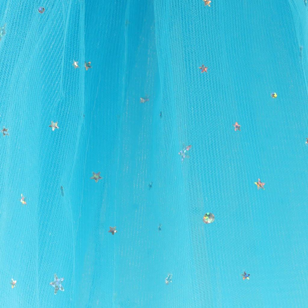 Kostium strój karnawałowy przebranie Jednorożec opaska+ spódniczka niebieski 3-6lat nr. 5