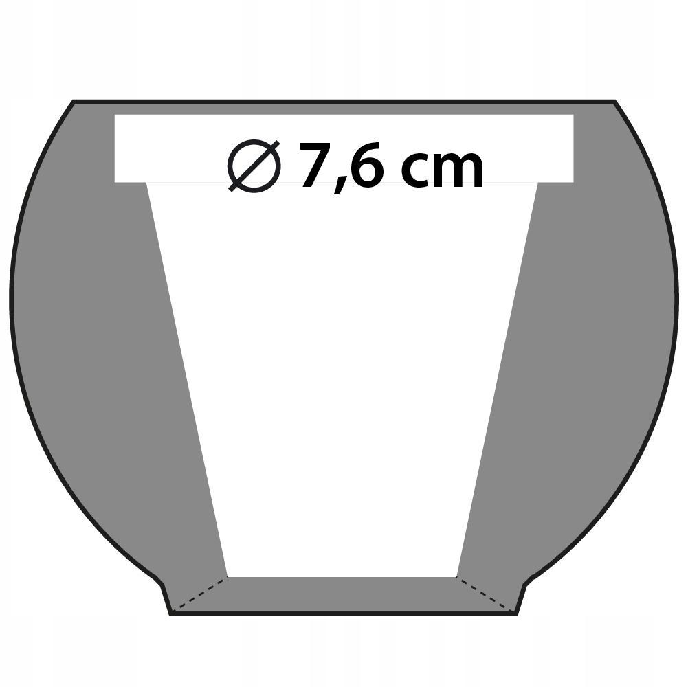 Doniczka betonowa Bauble Wave 7,6 cm | Biały Mat nr. 4