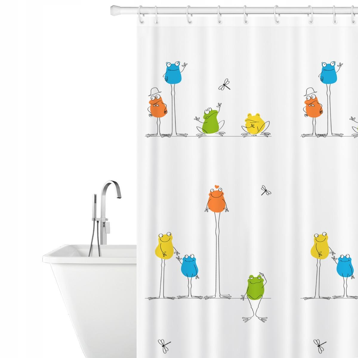 Tatkraft Funny Frogs tekstylna zasłona prysznicowa 0 Full Screen