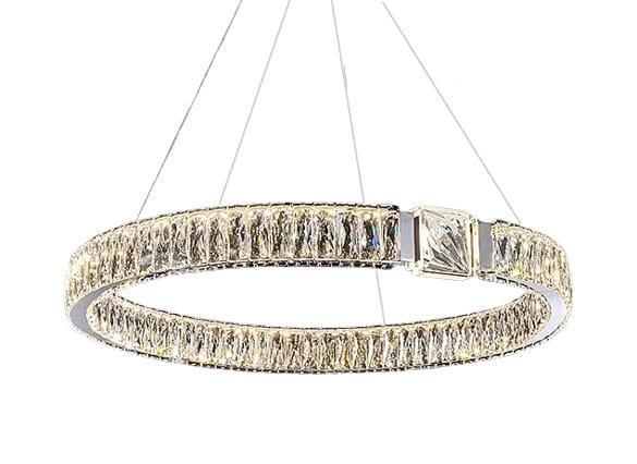 Transilvania - ring pierścień LED żyrandol kryształowy 60cm chrom 0 Full Screen