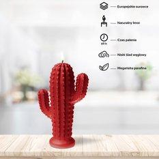 Świeca Cactus Red Big - Miniaturka zdjęcia nr 1