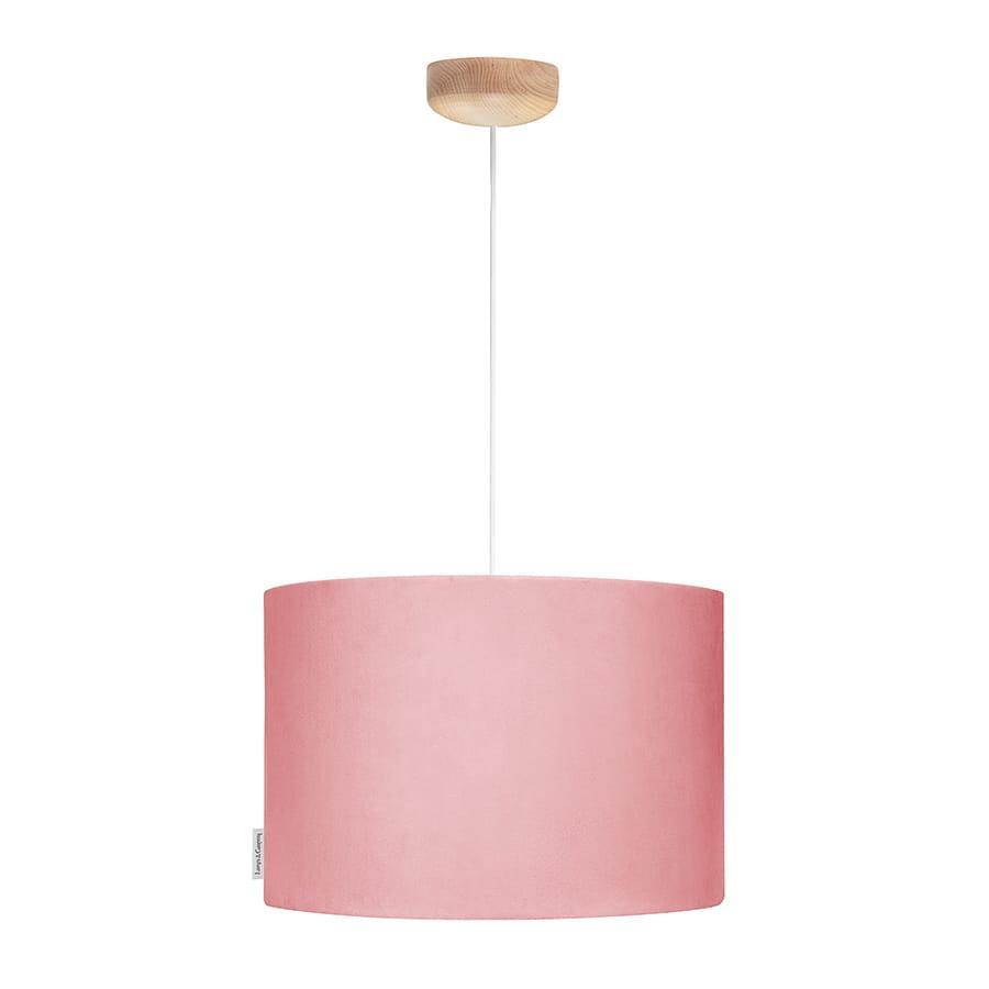 Lampa wisząca Velvet 35x35x23 cm do pokoju dziecka różowy drewno białe 1 Full Screen