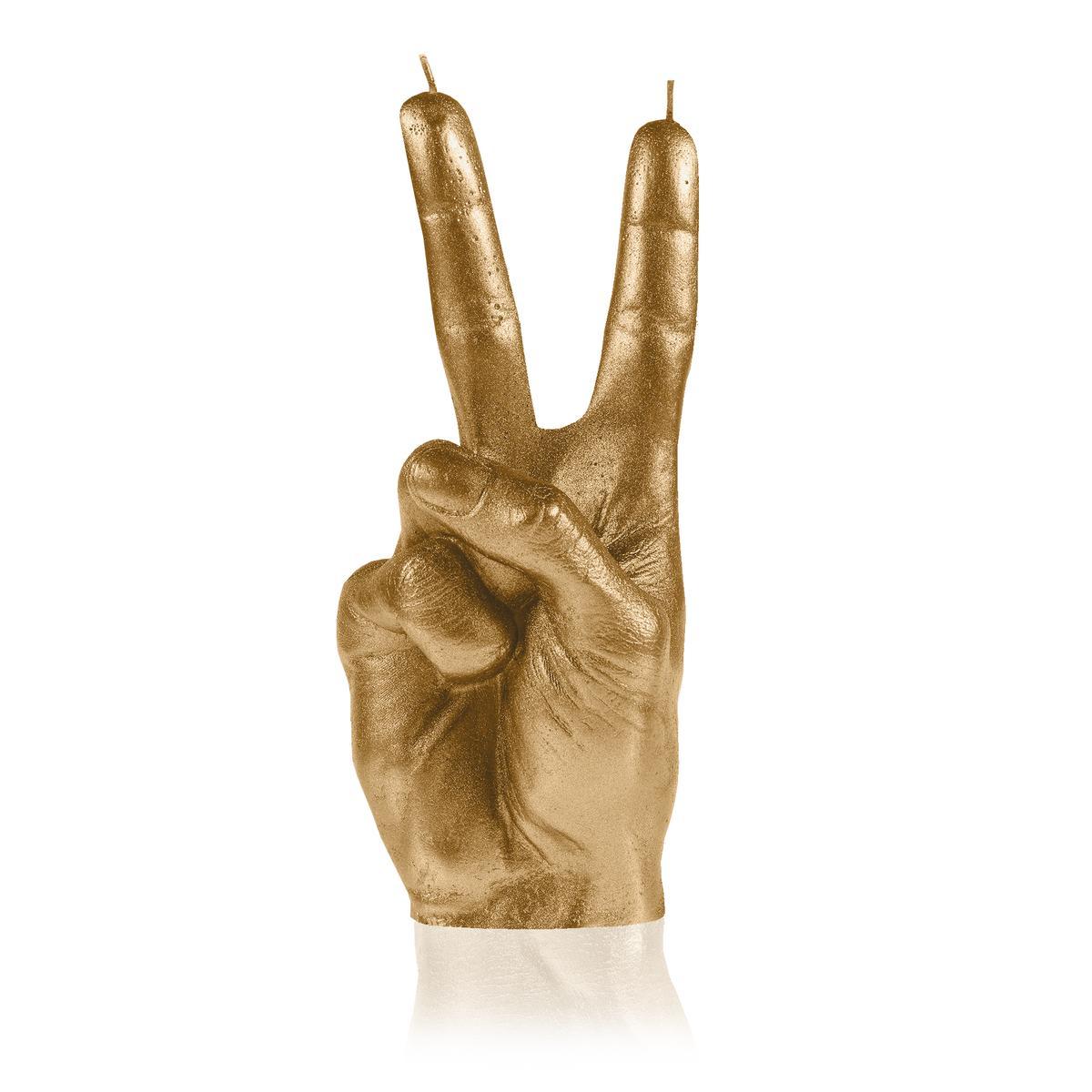 Świeca Hand PEACE Classic Gold nr. 3