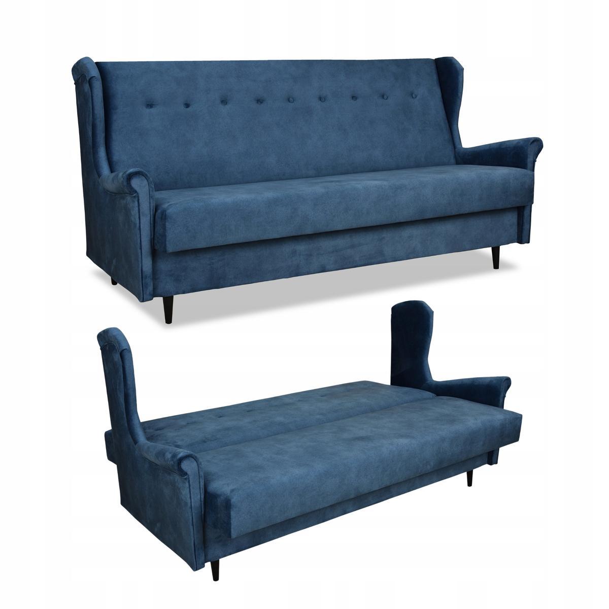 Wersalka sofa uszak kanapa rozkłada Ari niebieska 0 Full Screen