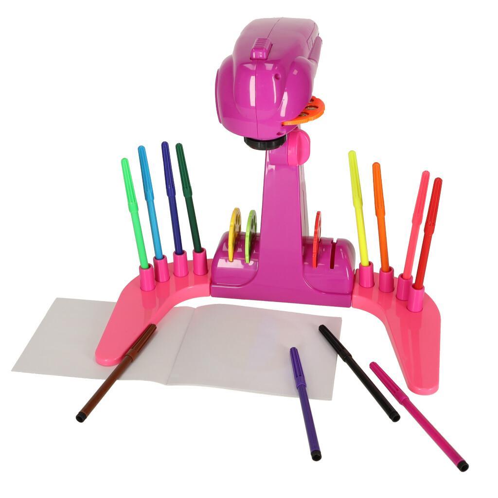 Projektor rzutnik kalka do nauki rysowania dla dzieci slajdy fioletowy 30,5×26×18,5 cm 5 Full Screen