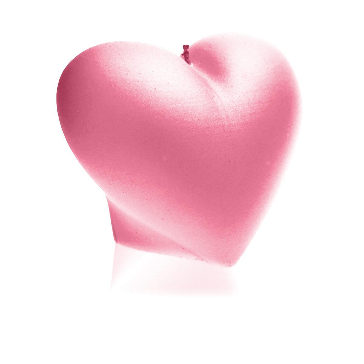 Świeca Heart Smooth Pink nr. 1