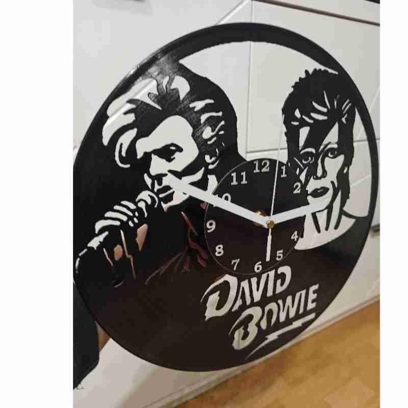 Zegar wiszący z płyty winylowej 30 cm, David Bowie nr. 1