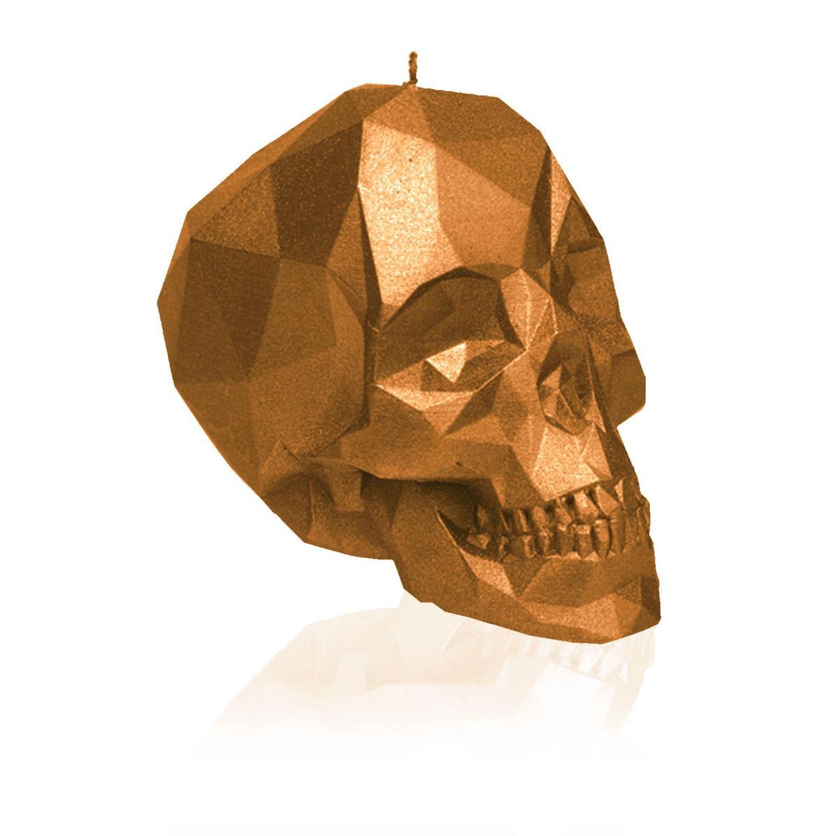 Świeca Skull Low-Poly Gold Small nr. 1