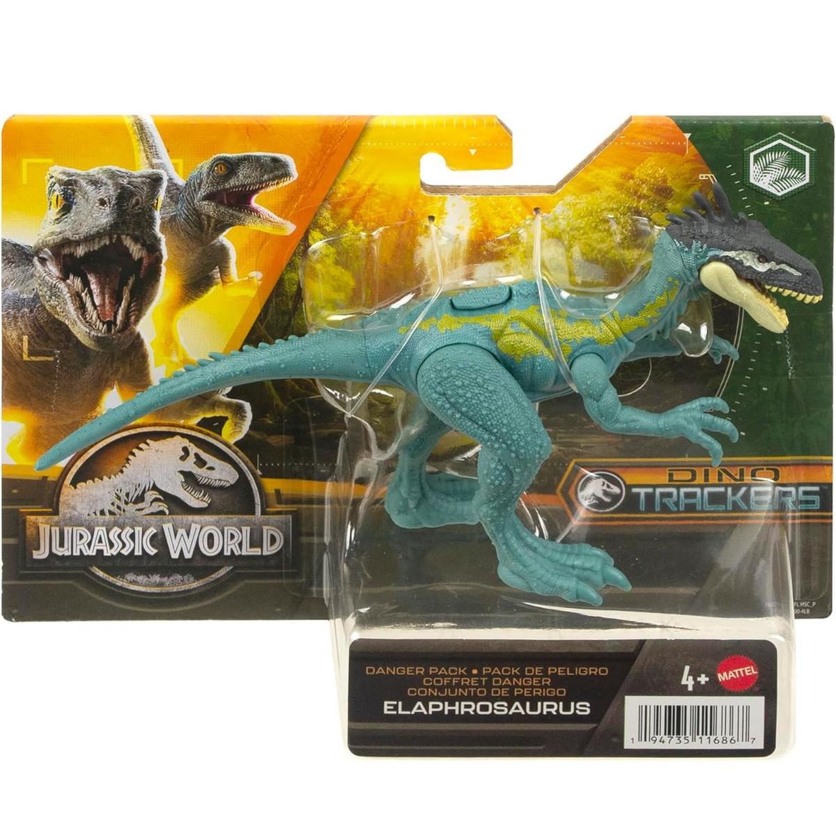 Jurassic world dino trackers park jurajski figurka dinozaur elaphrosaurus nr. 1