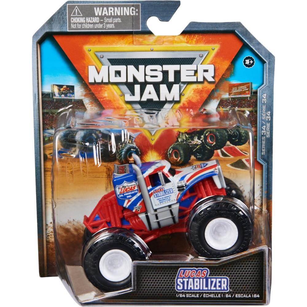 Monster Jam Truck auto terenowe Spin Master seria 34 Lucas Stabilizer 1:64 nr. 1