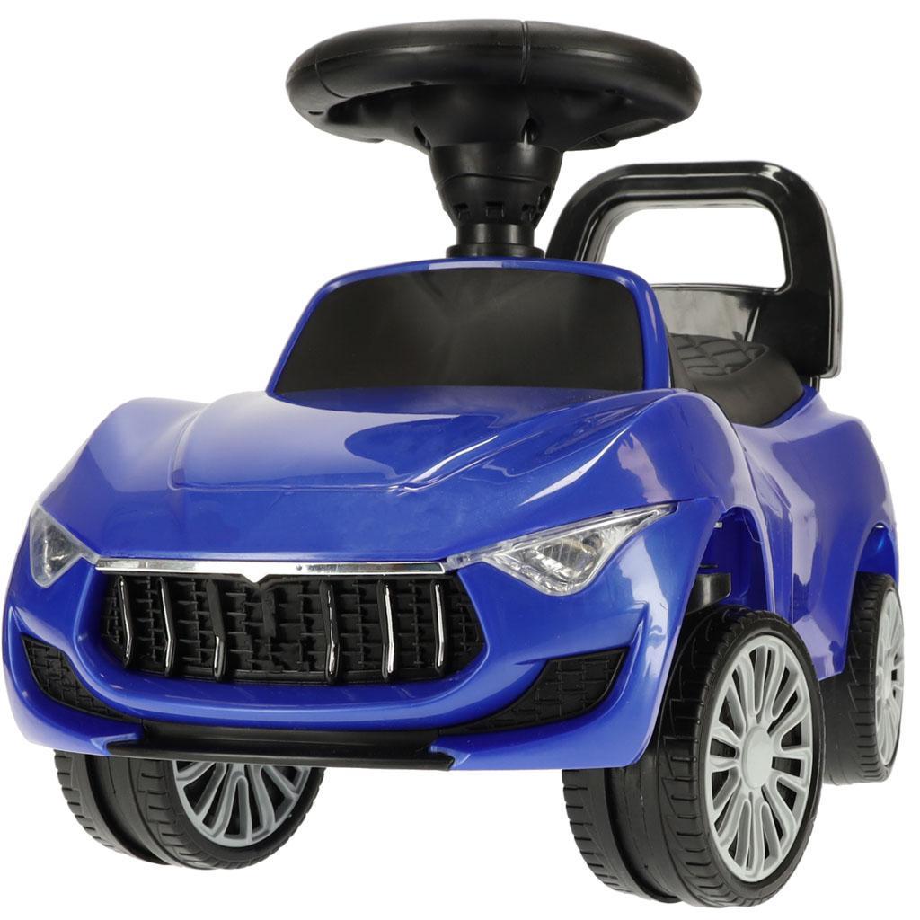 Jeździk samochód pchacz z dźwiękiem światłami niebieski dla dzieci 28x38,5x65 cm 8 Full Screen