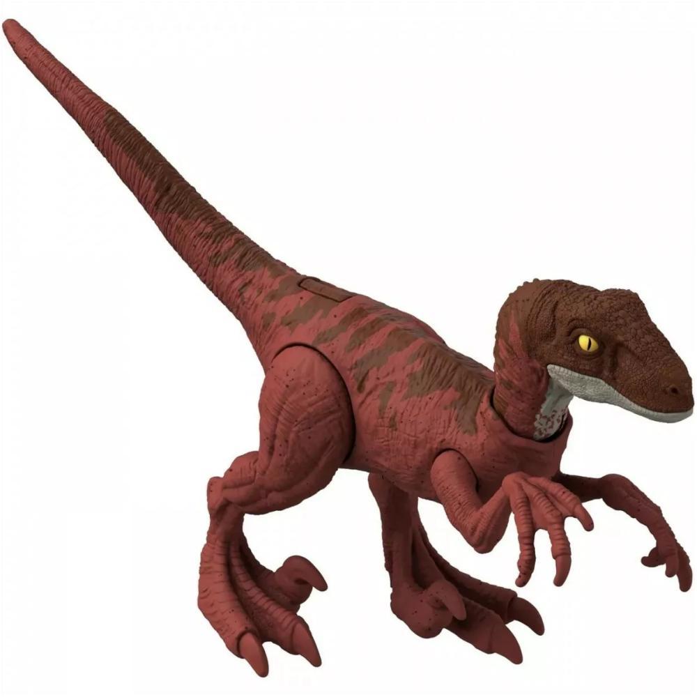 Ruchoma figurka dinozaur velociraptor jurassic world dominion park jurajski dla dziecka nr. 4