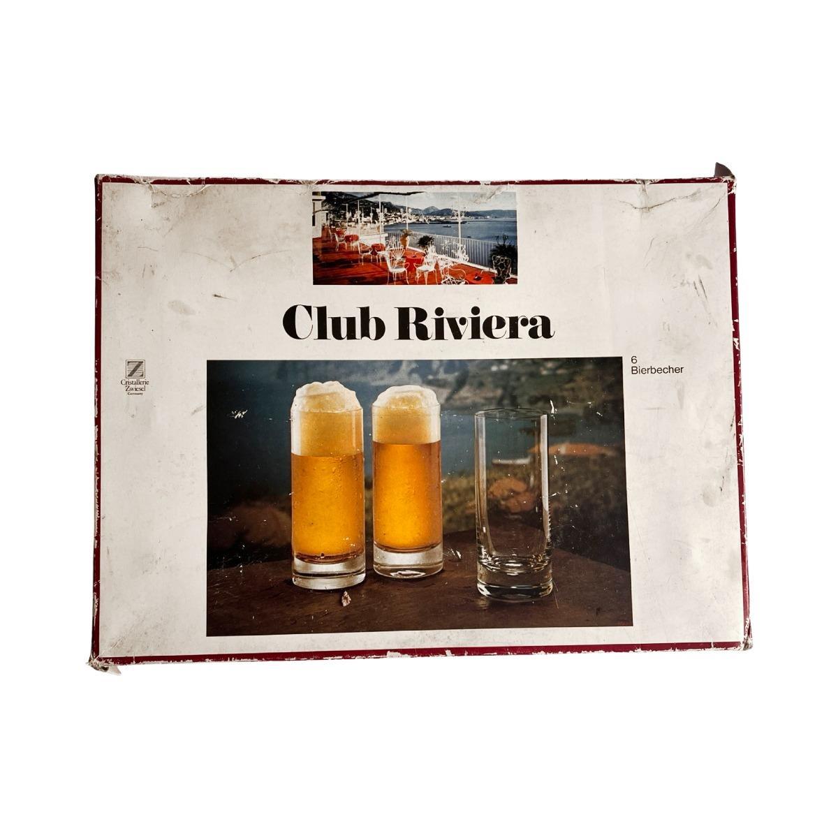 6 wysokich szklanek Cristallerie Zwiesel Club Riviera, Niemcy lata 80. nr. 2