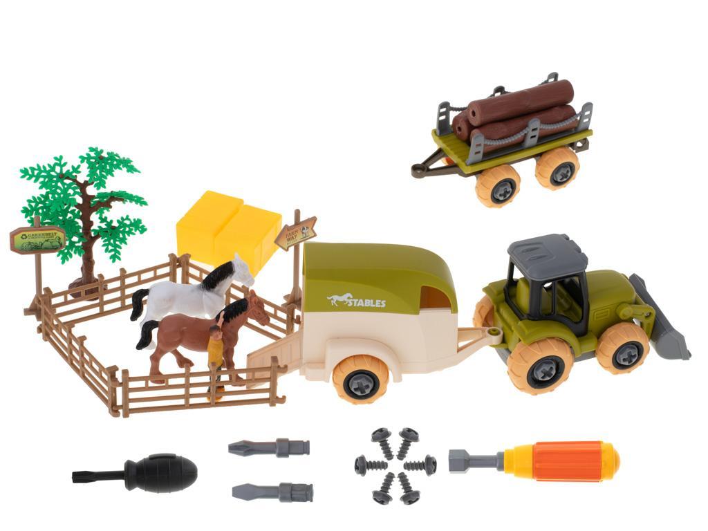 Gospodarstwo rolne farma zestaw zabawek z traktorem dla dzieci 24x5x16 cm 9 Full Screen
