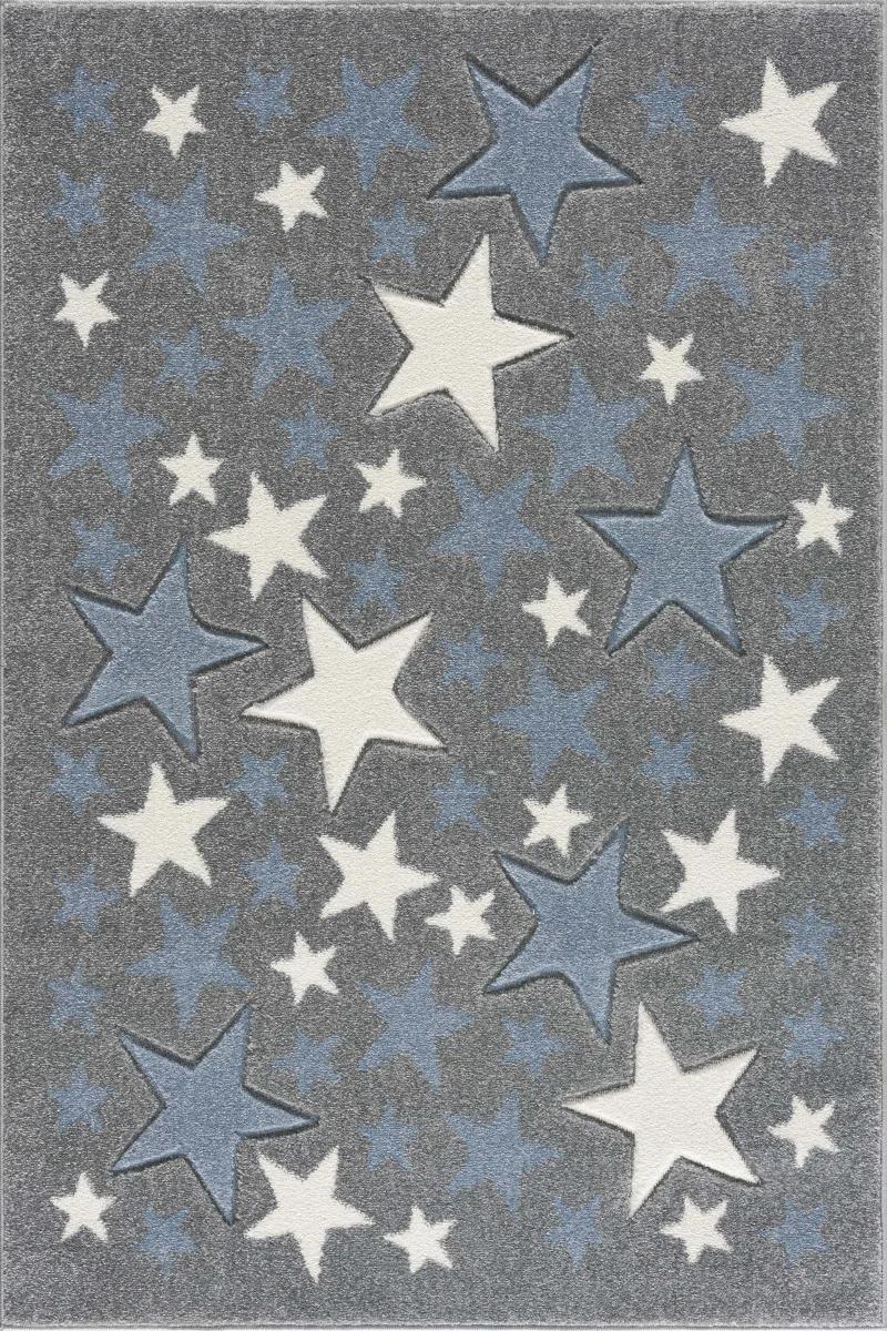 Dywan dziecięcy Stella Grey 120x180 cm do pokoju dziecięcego szary w gwiazdki nr. 2