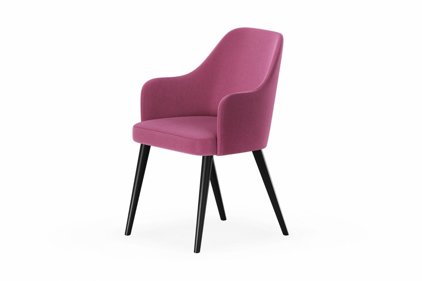 Krzesło PREMIUM KR-9 47x55x85 cm DELUXE 25 do jadalni różowy nr. 2