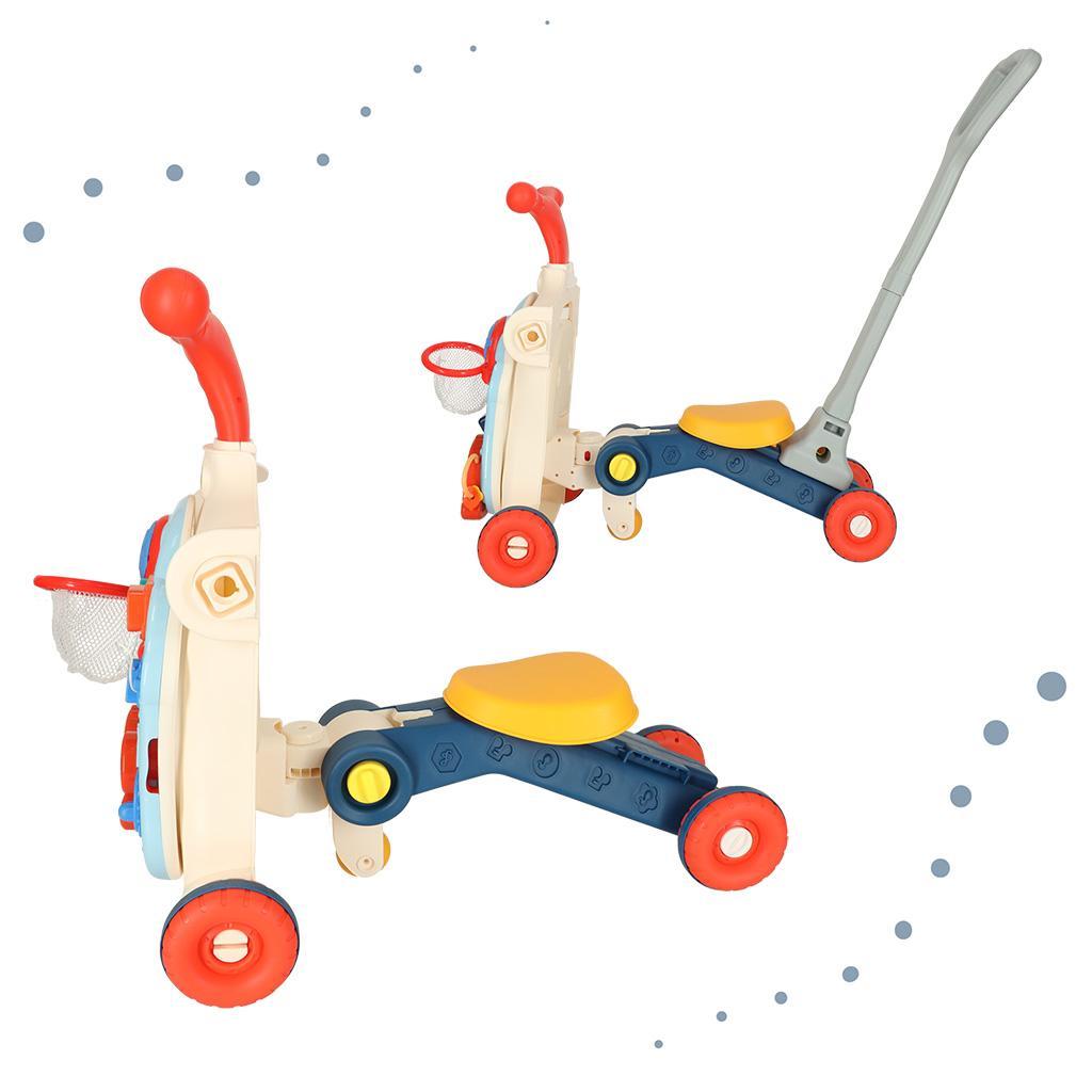 Pchacz chodzik jeździk deskorolka stolik interaktywny 5w1 zabawka dla niemowląt 52,2x16x42cm nr. 7