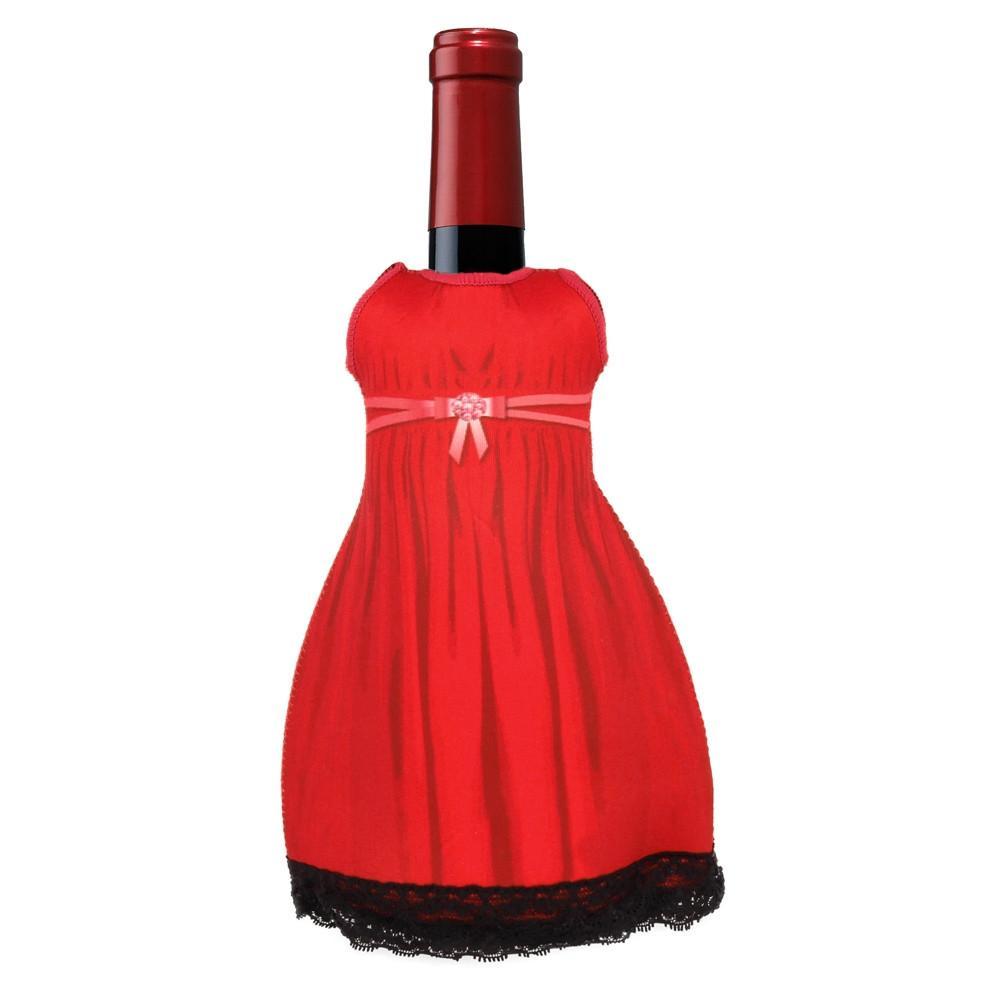 Lady diVinto Czerwony ubranko na butelkę wino nr. 1