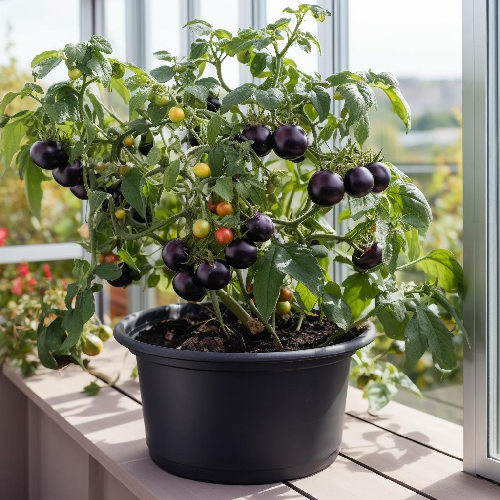 Pomidor gruntowy blackball czarny - nasiona komplet 10 nasion 0 Full Screen