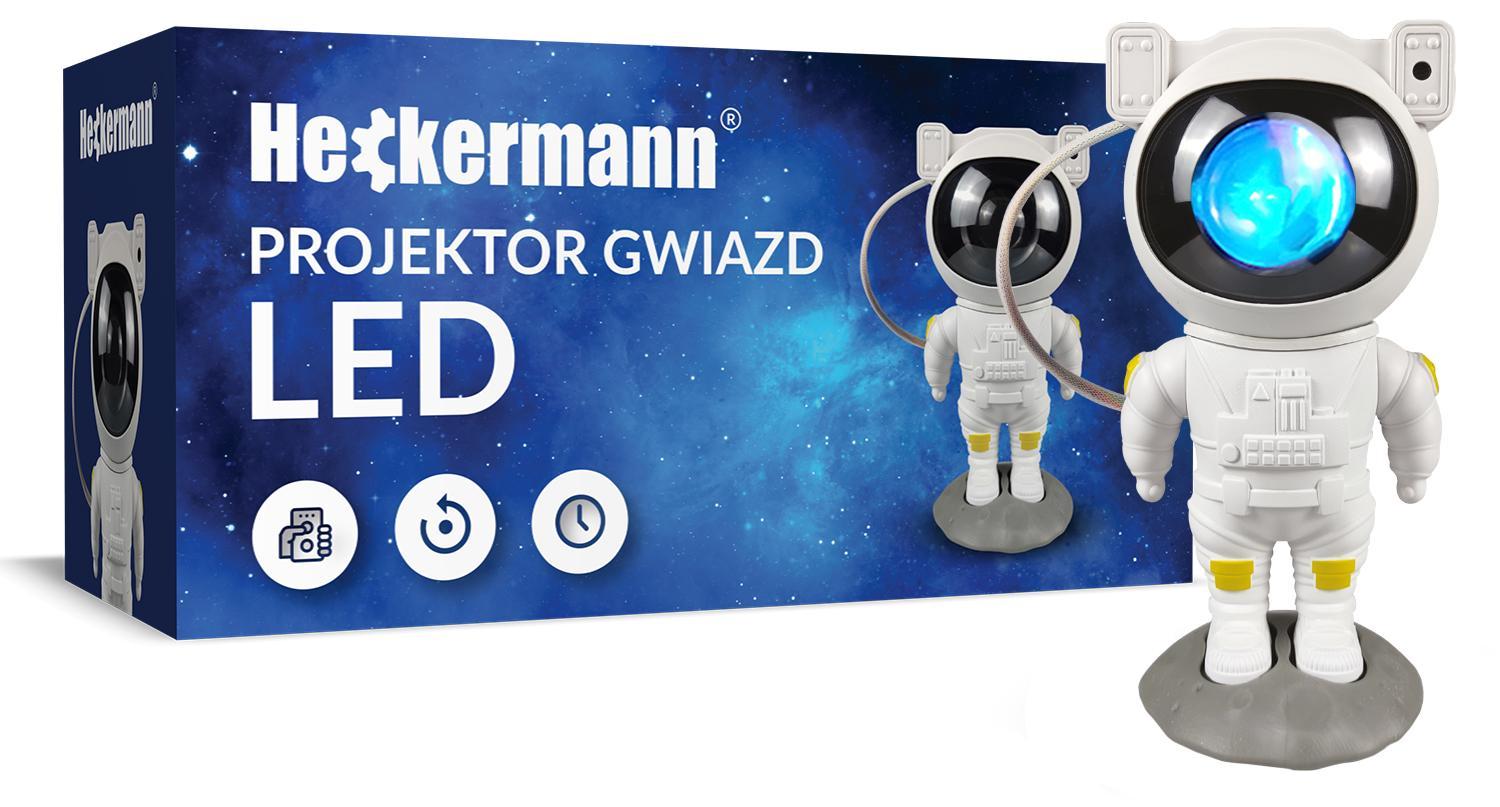 Projektor gwiazd LED astronauta Heckermann W nr. 10