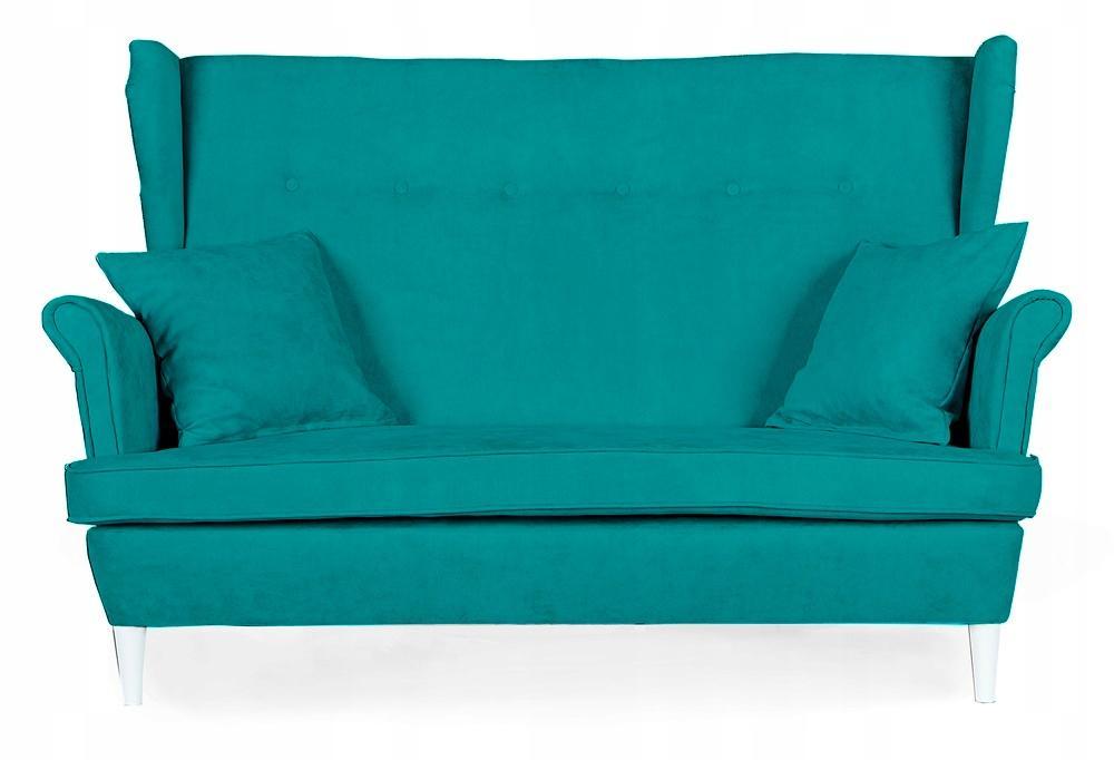 Zestaw wypoczynkowy mebli ARI 149x104x92 cm uszak sofa fotele pufy do salonu Enjoy turkusowy nr. 3