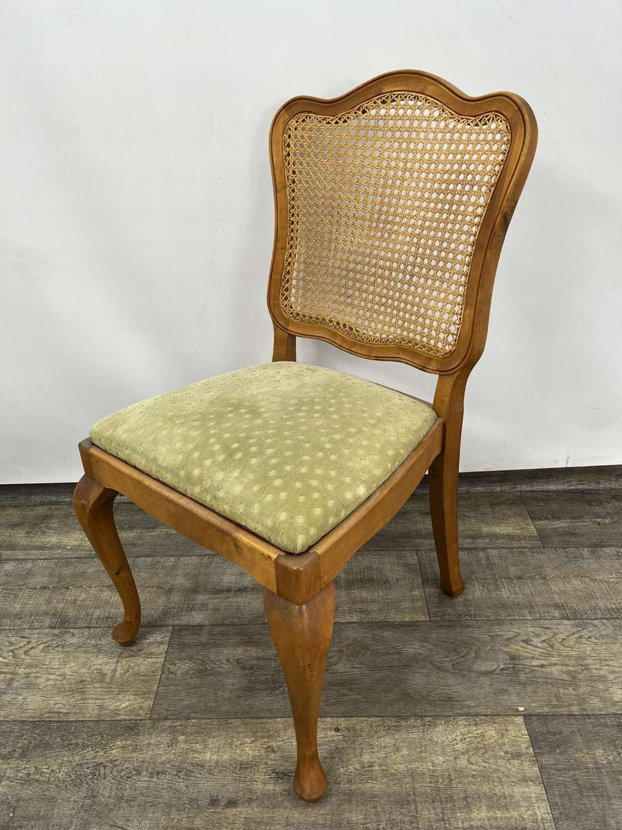 Krzesło Lubke z raffią lata 70/80-te nr. 8