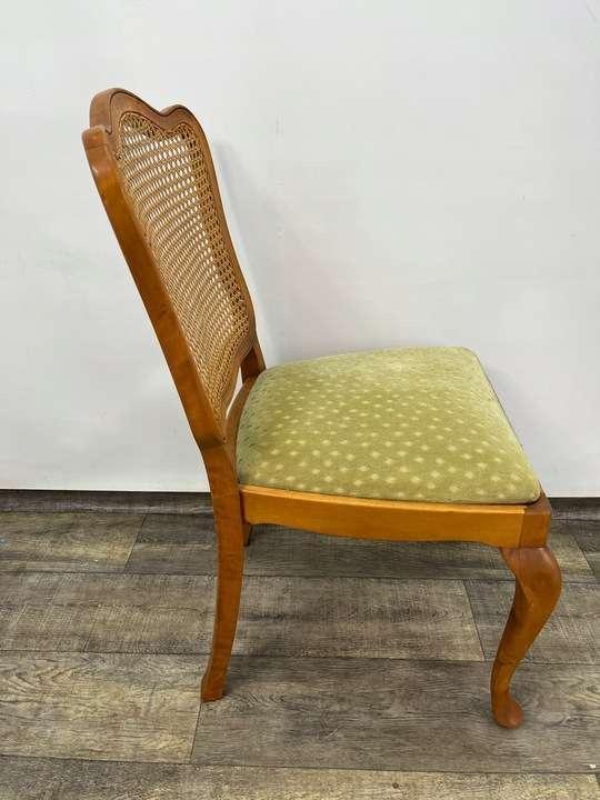 Krzesło Lubke z raffią lata 70/80-te nr. 5
