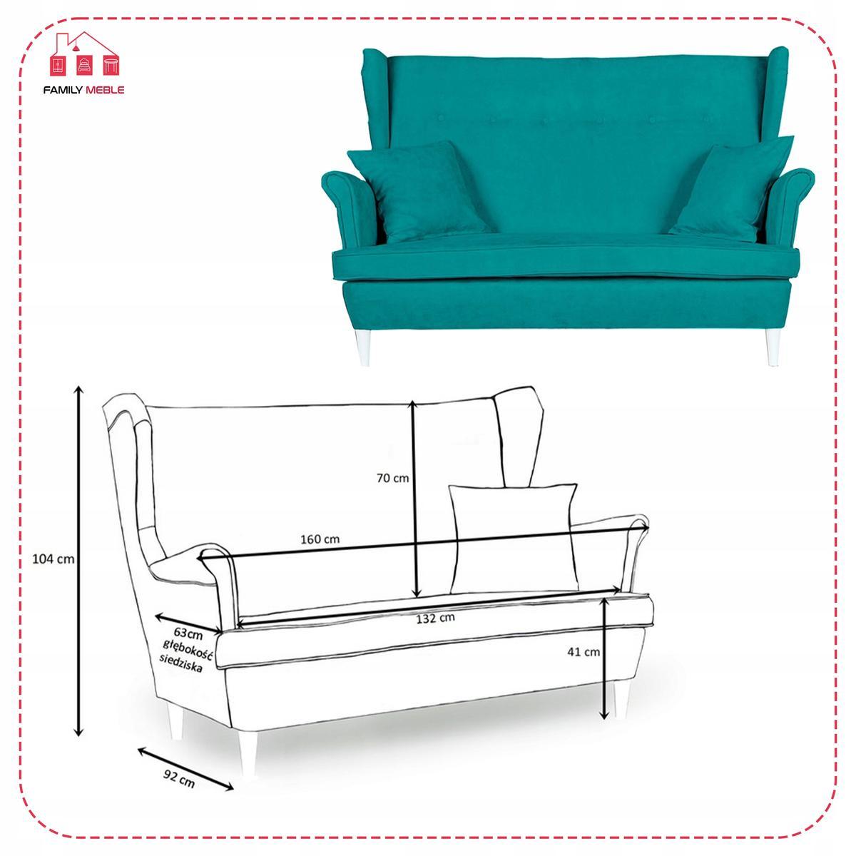 Zestaw wypoczynkowy sofa + 2 fotele Family Meble nr. 10