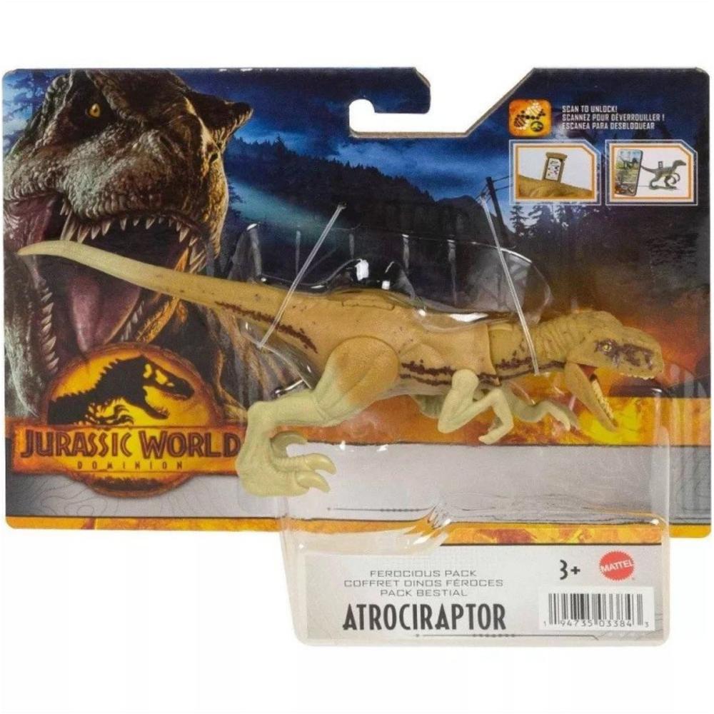 Ruchoma figurka dinozaur atrociraptor jurassic world dominion park jurajski dla dziecka 0 Full Screen