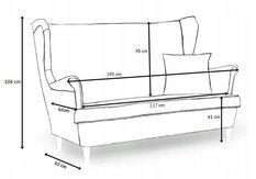 Zestaw wypoczynkowy sofa + 2 fotele Family Meble - Miniaturka zdjęcia nr 7