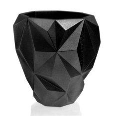 Donica Geometric Black Metallic Poli 19 cm - Miniaturka zdjęcia nr 1