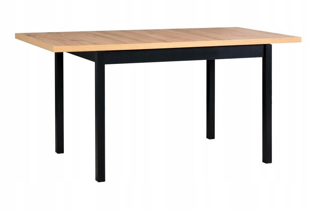 Stół MAX M-10 70x76x120/160 cm rozkładany do kuchni jadalni drewno bukowe laminat czarny/dąb artisan nr. 2