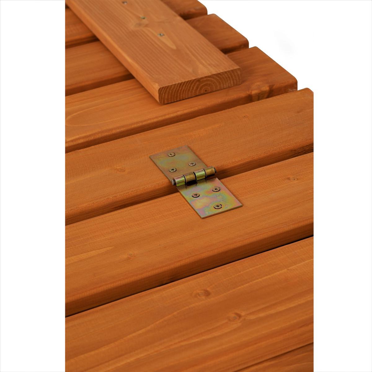 Piaskownica drewniana 150x150 cm z ławkami impregnowana do ogrodu dla dzieci nr. 3