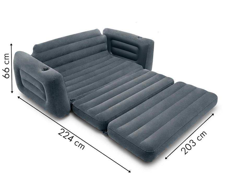 Sofa dmuchana rozkładana łóżko materac 2w1 INTEX 66552 6 Full Screen