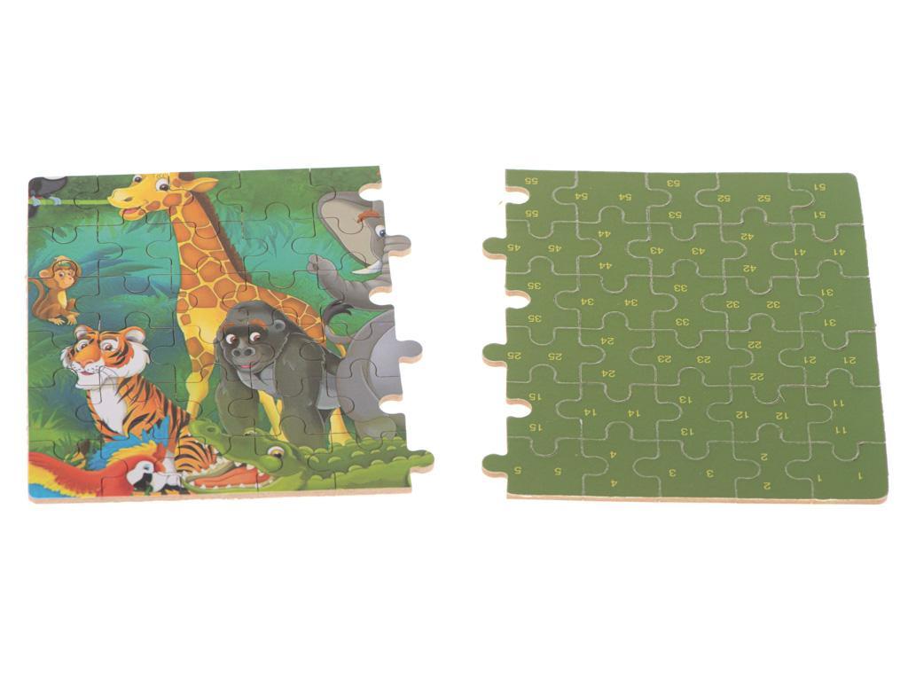 Puzzle dla dzieci bajkowe w puszce dżungla 60 elementów 1 Full Screen