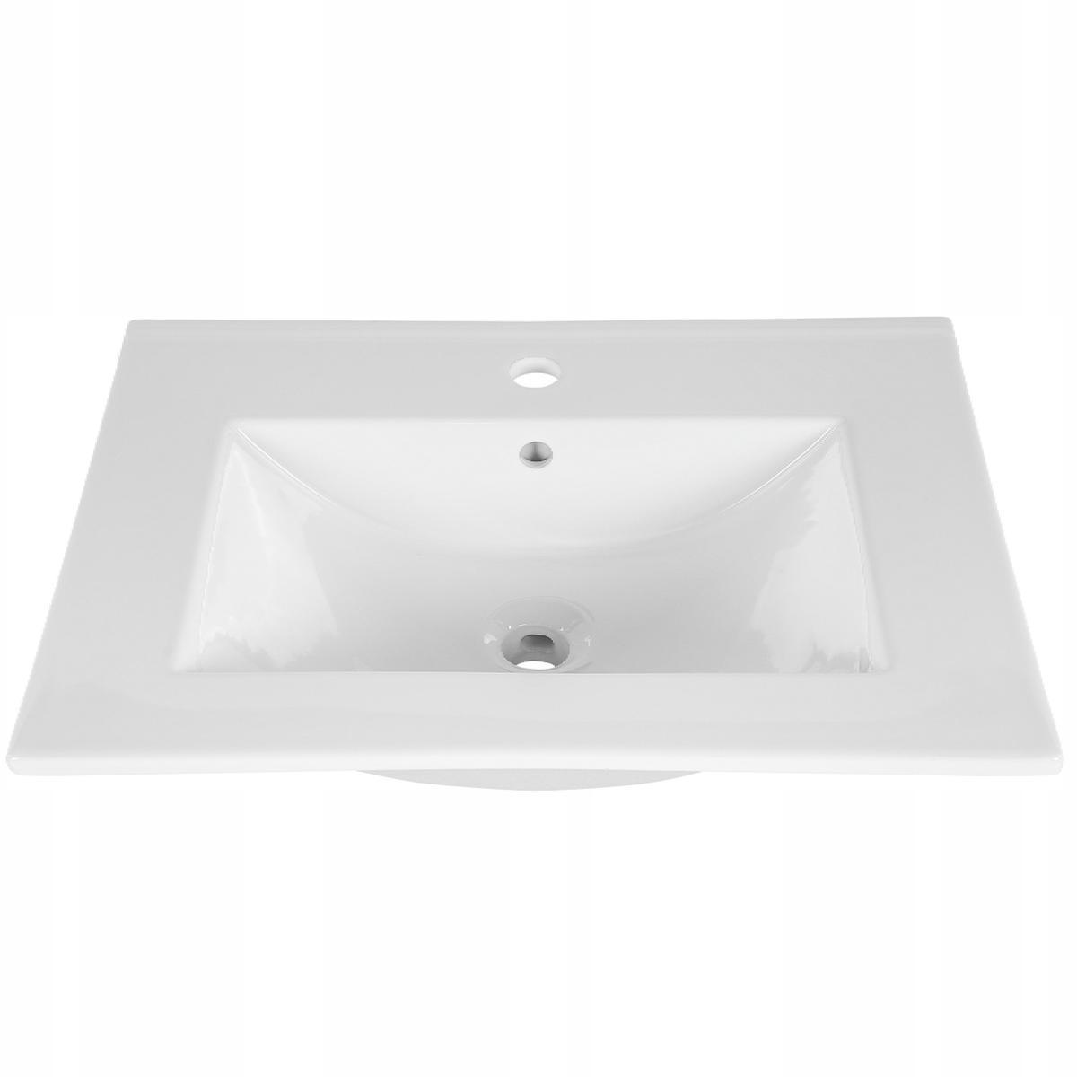Zestaw mebli łazienkowych 60 cm BALI WHITE z umywalką i słupkiem + syfon biały nr. 5