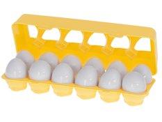 Układanka edukacyjna sorter dopasuj kształty owoce jajka 12 sztuk - Miniaturka zdjęcia nr 2