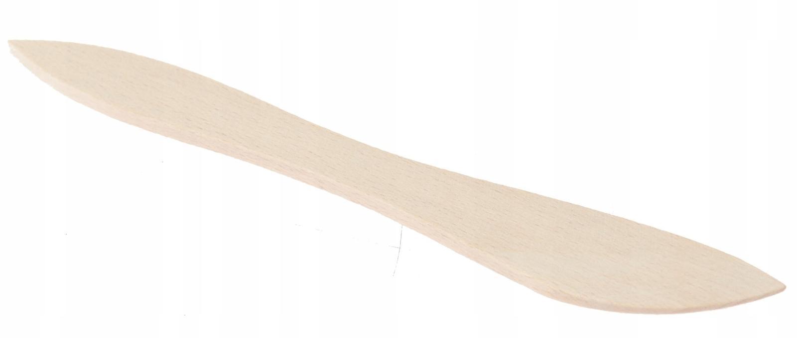 Drewniany nóż 18 cm do smarowania masła powideł nożyk buk naturalny 0 Full Screen